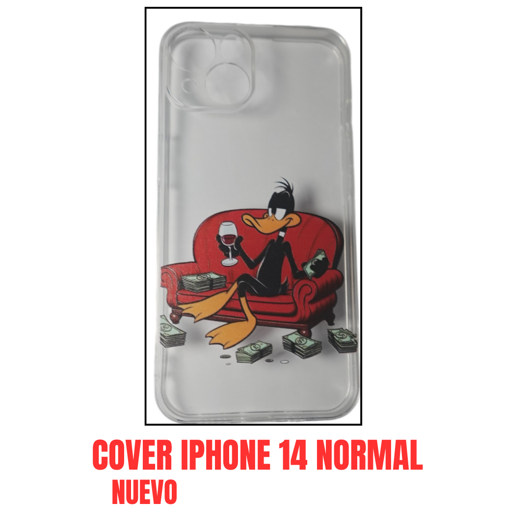 cover iphone 14 Normal de pato lucas transparente