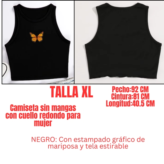 Top o Camisa talla xl para mujer o niñas estampaso de mariposa