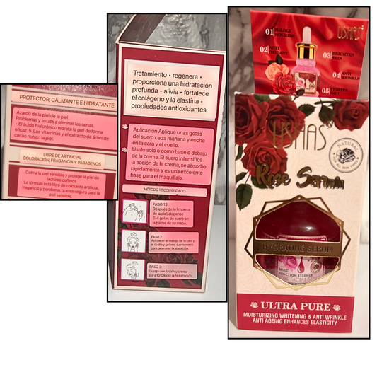 SERUM DE ROSAS  MARCA USHAS